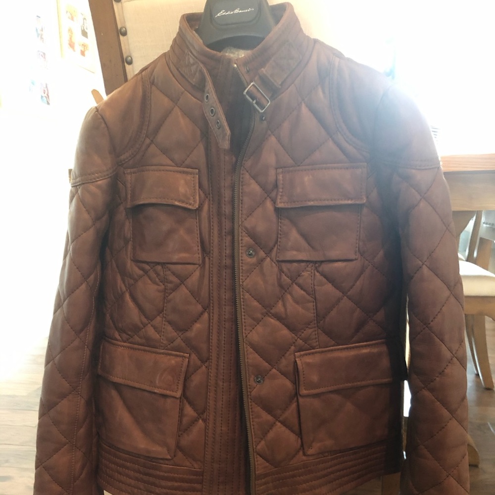 Leather Bomber Jacket